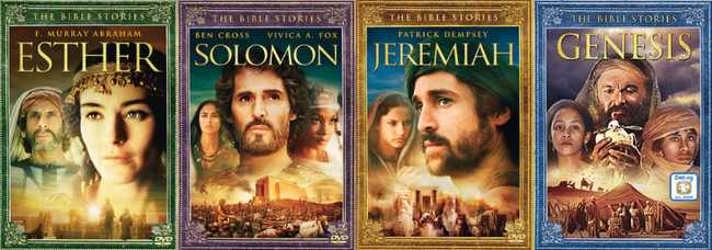 ChristianBytes.com - Bible Stores Movie Covers: Esther, Solomon, Jeremiah and Genesis